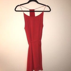 Mini red dress